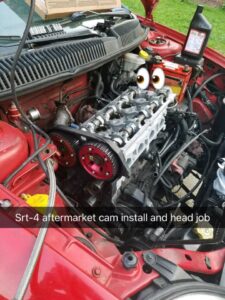 SRT4 aftermarket cam install and head job